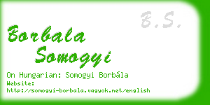 borbala somogyi business card